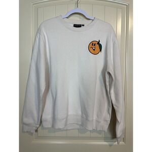 Chemistry Cream‎ Crewneck Sweatshirt oranges Feeling totally Awesome Sz M